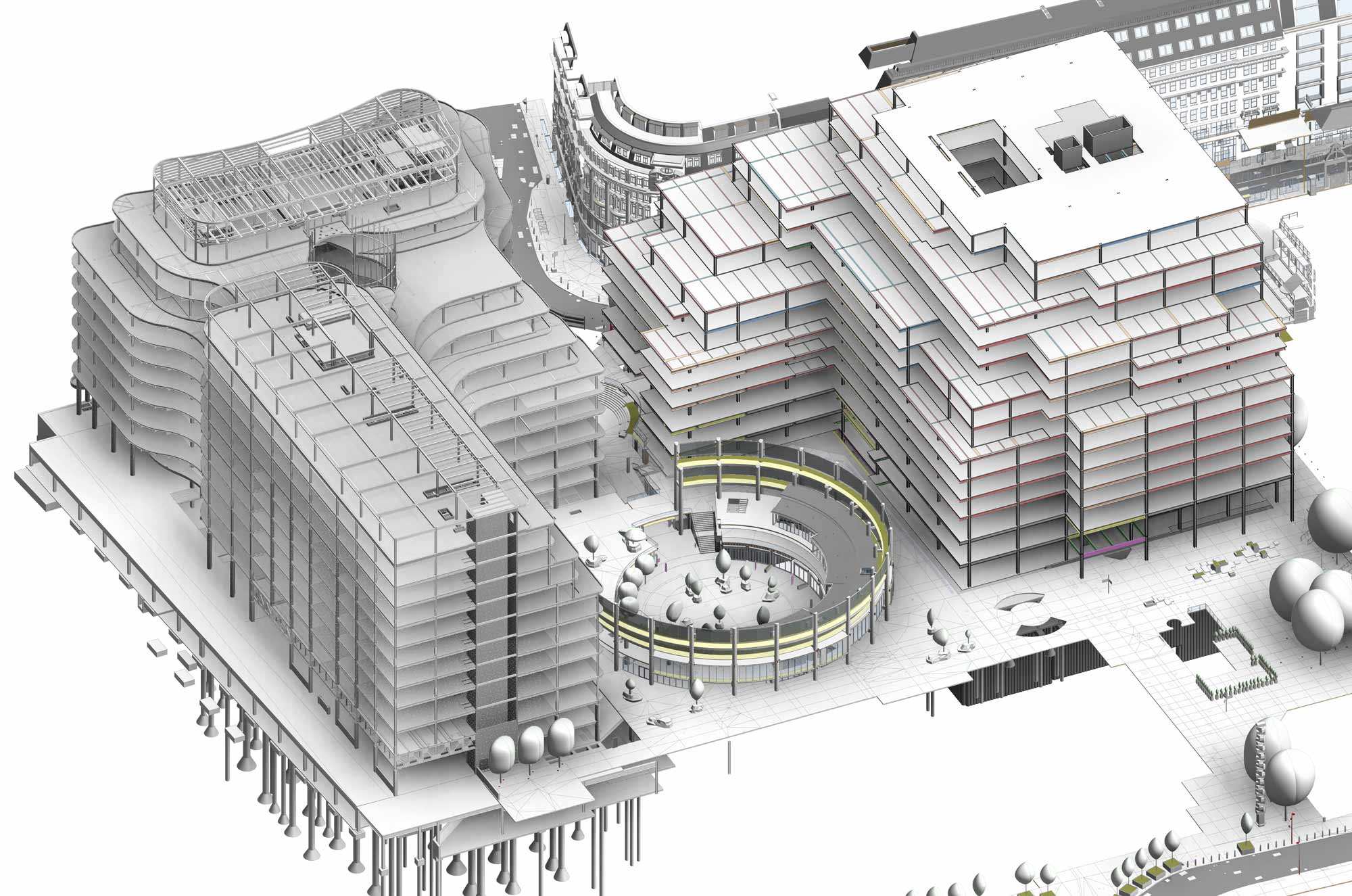 BIM Model produced by Tyréns AKT's Structural Team