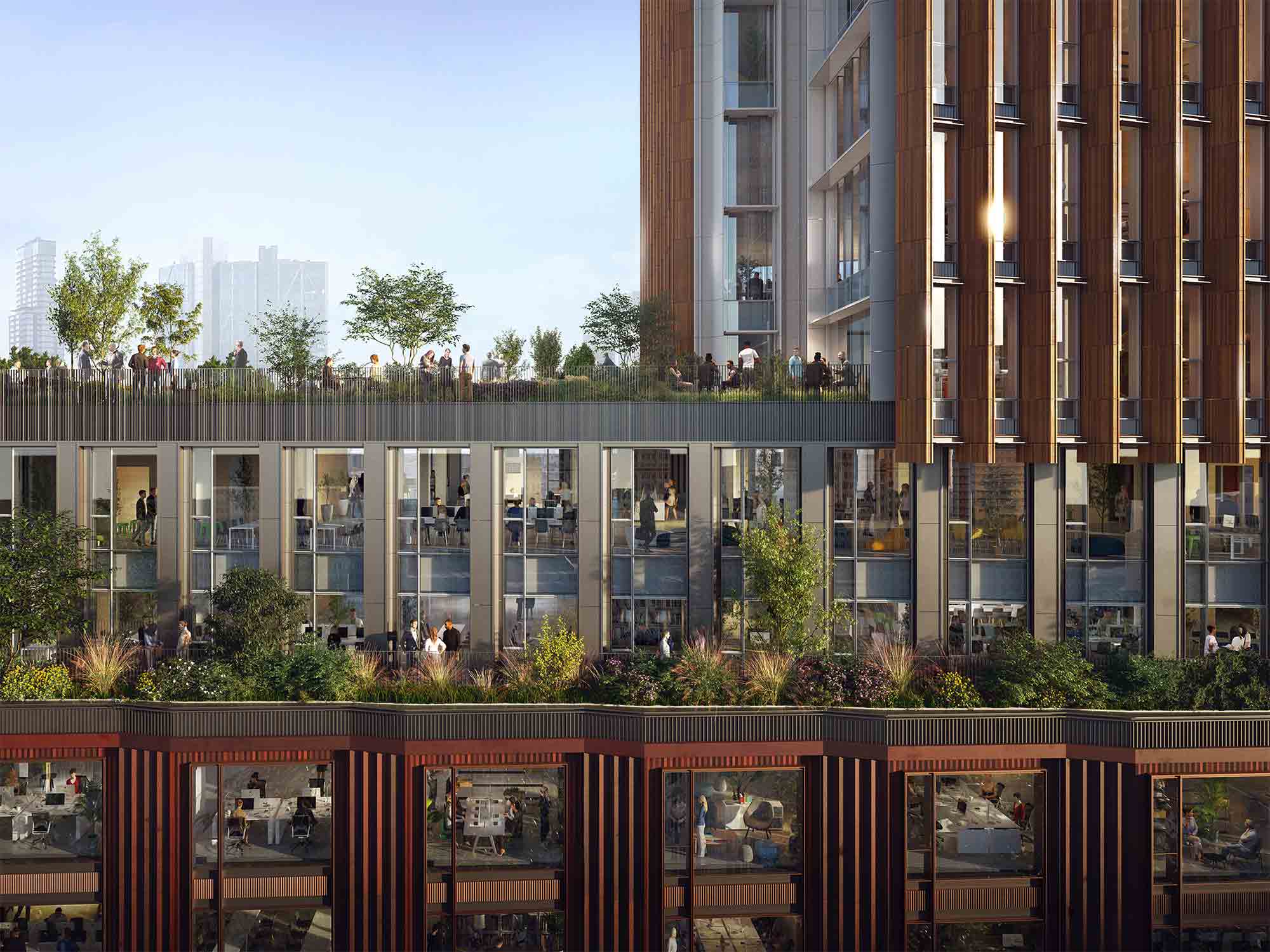 99 City Road terrace spaces